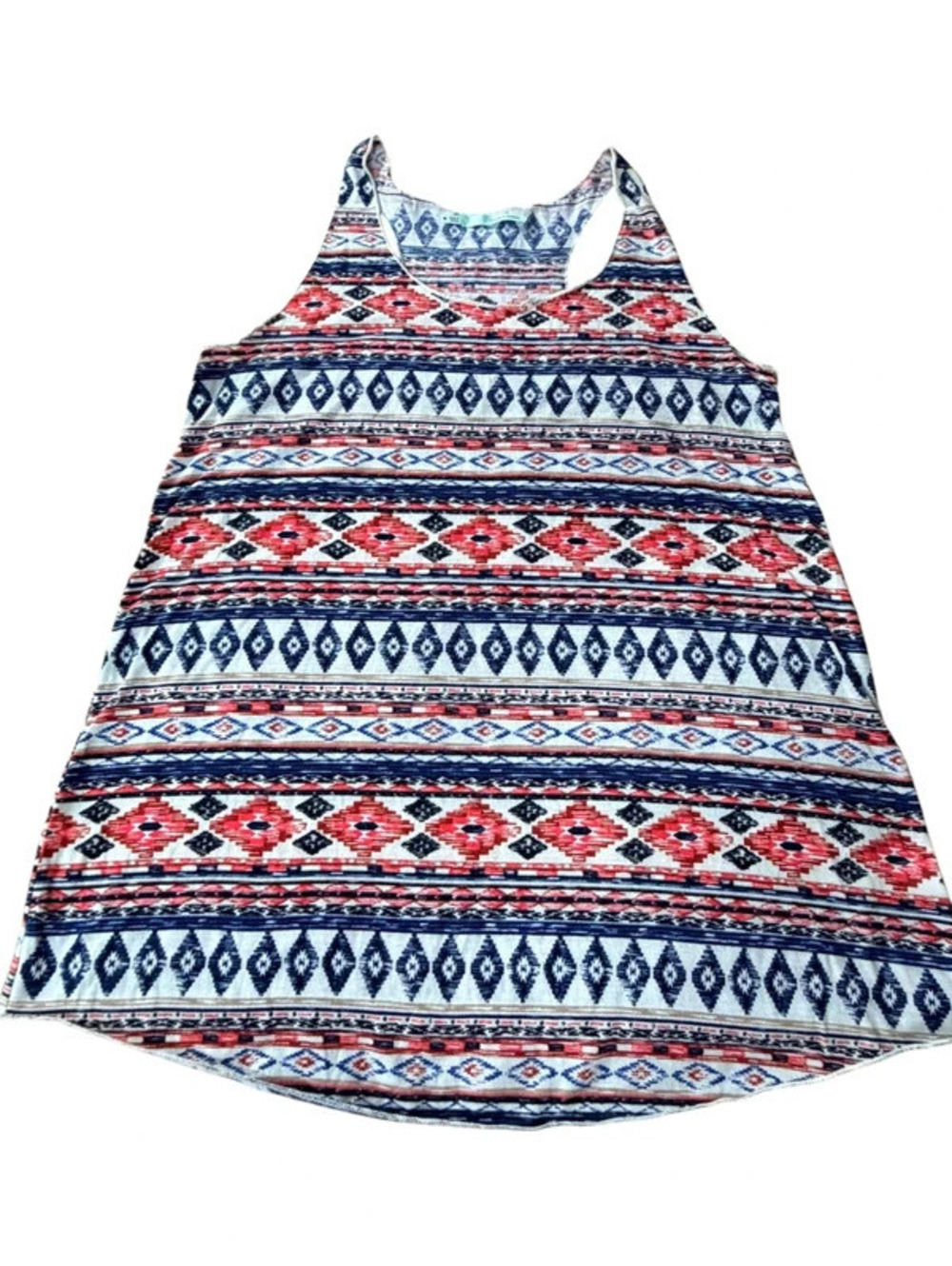Women’s red white and blue Aztec tank top size 2154